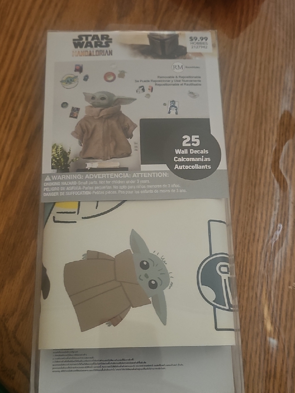 Star Wars Grogu Wall Decal Set - Green & Brown